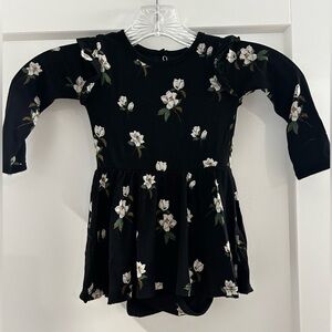 Kyte Baby Twirl Bodysuit Dress Magnolia